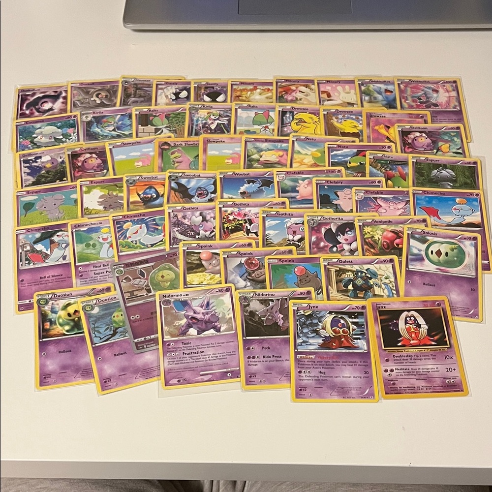 Psychic Pokemon Trading Card Collection